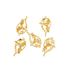 10pcs 35 20 2mm Alloy Charm Bird Floral Water drop Shaped Connector H1315