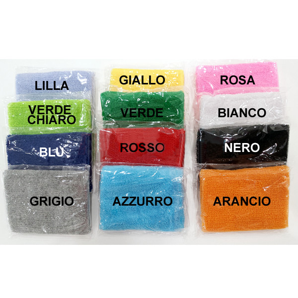 16 Polsini Sportivi In Cotone - Antisudore, Traspiranti, 8cm Per Tennis E Allenamento - Foto 9