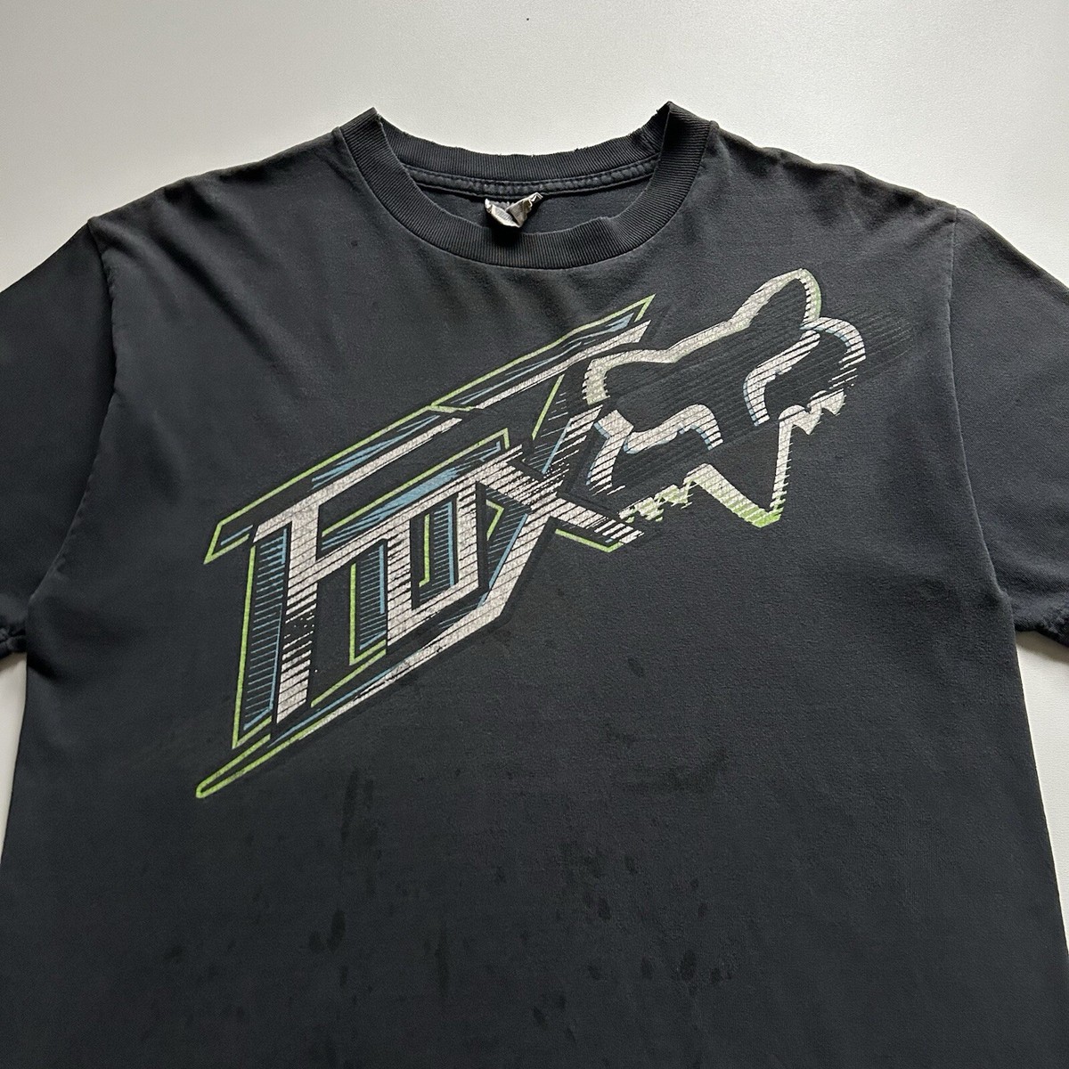 Vintage 2000s Fox Racing Graphic T Shirt Men's Medium Sun