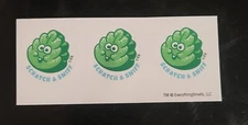 scratch and sniff stickers NEW set/3 Everything Smells Spearmint scent
