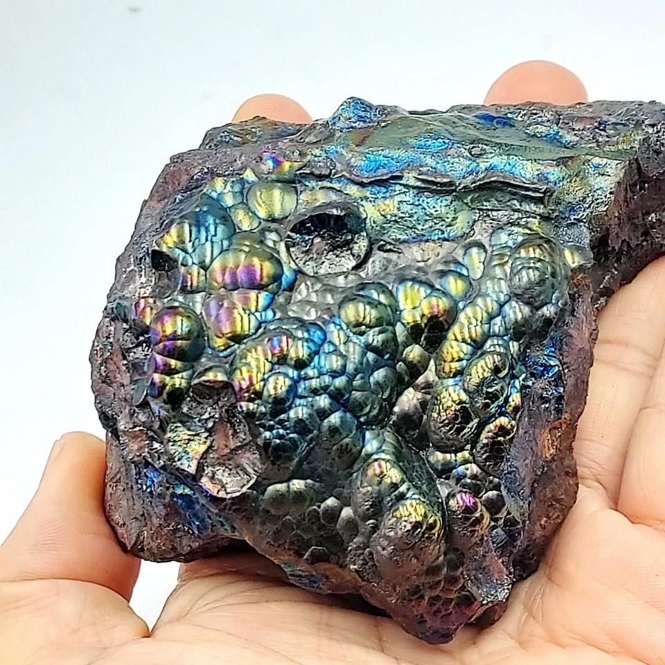 Большой первоклассный натуральный камень радуга Леклай 7 цветов 796 г тайский амулет мощная удача - Изображение 2 из 4