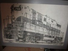 Affiche imprimée METRO NORTH COMPUTER RAILROAD DIESEL ENGINE 18" X 12" ~ NICE !