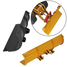 New Snow Plow for Huina 1583 RC Wheel Loader Black Yellow Upgrade Parts