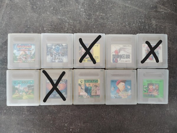 Lote Game Boy juegos japoneses, usados