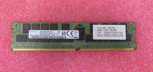 NEW Fujitsu 64GB 4Rx4 DDR4-3200 LRDIMM ECC Server Memory RAM S26361-F5814-L165