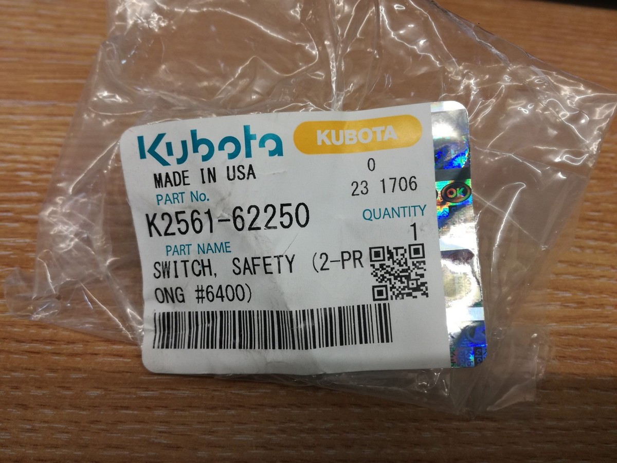 GENUINE KUBOTA SAFETY SWITCH G23 G26 BX2350 RTV900 ZD326