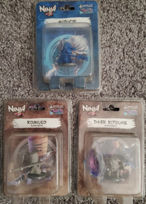 Ninja All Stars Komuso and Mizuchi, Dark Kitsune - Soda Pop Miniatures