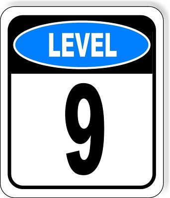 LEVEL 9 PARKING GARAGE Metal Aluminum composite sign | eBay