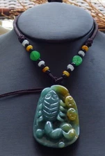 Video Certified Yellow Natural A Jade jadeite Pendant Scorpion Scorpio 蝎子 485781