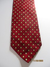 Jos A Bank Red Silk Neck Tie