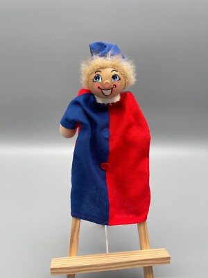 Retro SIGIKID Handspielpuppe Holzkopf Kasper RAR Retro Vintage in OVP