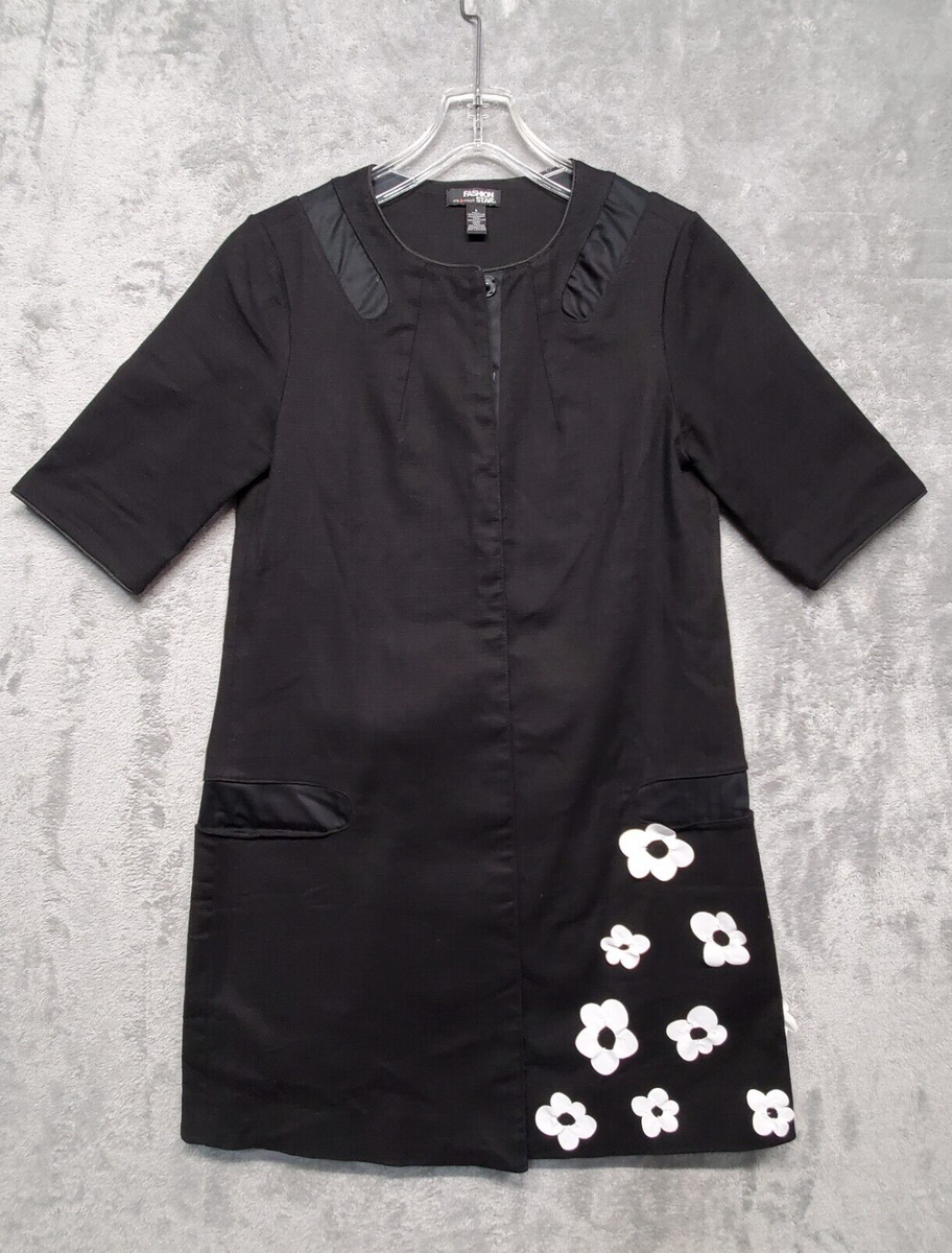 macy's black dress with flowers Fashion Star by Womens Size 8 Jacket Heavyweight Flower Appli Waist:50 Gray Suit With Black 10.31-specials Calvin klein this midi dress goes