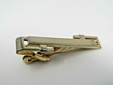 Modernist Gold Tone Tie Clip Vintage Men's Jewelry for Class, Style & Function