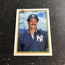 Rick Cerone 1990 Bowman Baseball #435 MLB New York Yankees Catcher