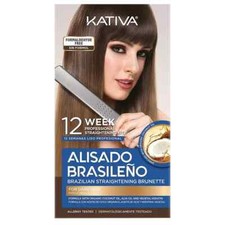 Kativa Brazilian Straightening Brunette Kit, 12 Weeks of Home Use Coco
