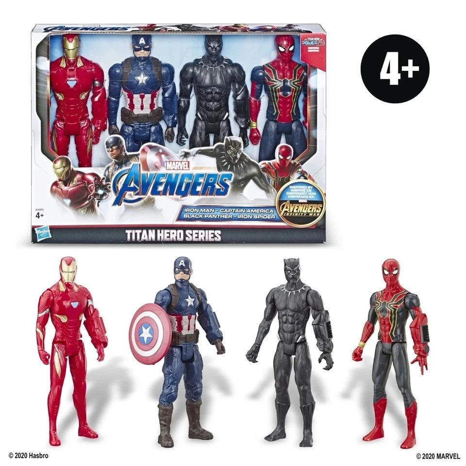Marvel Endgame Titan Hero Series 12" Action Figures Captain America, Iron Spider - Image 2 of 4
