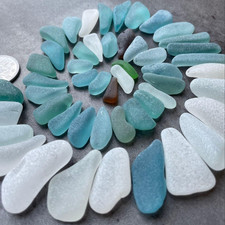 Genuine Surf Tumbled sea glass Slender