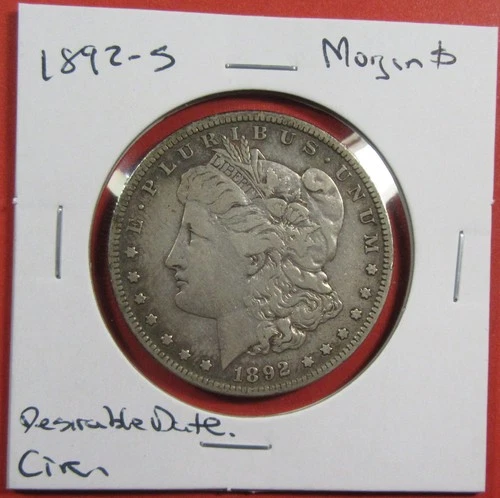 1892-S Morgan Dollar — photo from the most recent tracked eBay sale