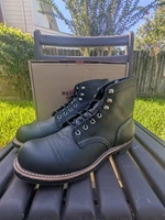 Red Wing Shoes Iron Ranger 8084 Size 8 D Men's Boot - Black Harness