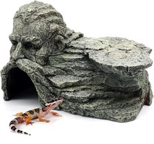 Reptile Rock Basking Platform, Gecko Hide Cave Hiding Place Aquarium Decorations