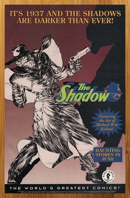 1994 Dark Horse Comics The Shadow Vintage Print Ad/Poster WM Kaluta Promo Art