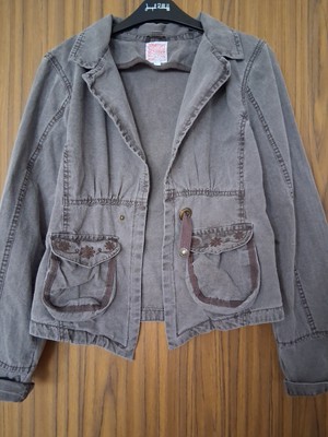 Tolle Jeansjacke von Odyssee Gr. L mit Stickerei