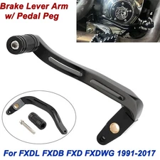 Foot Brake Lever Arm Pedal Mid Control For Harley Dyna Street Bob Super Glide