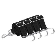 4Pcs 39 Inch Adjustable Bungee Cords Straps with Hooks, Black
