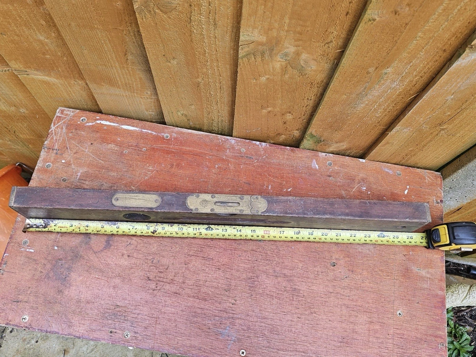 Rare Vintage USA Marshall Wells, Zenith Spirit Level. PAT. OCT 29-1912