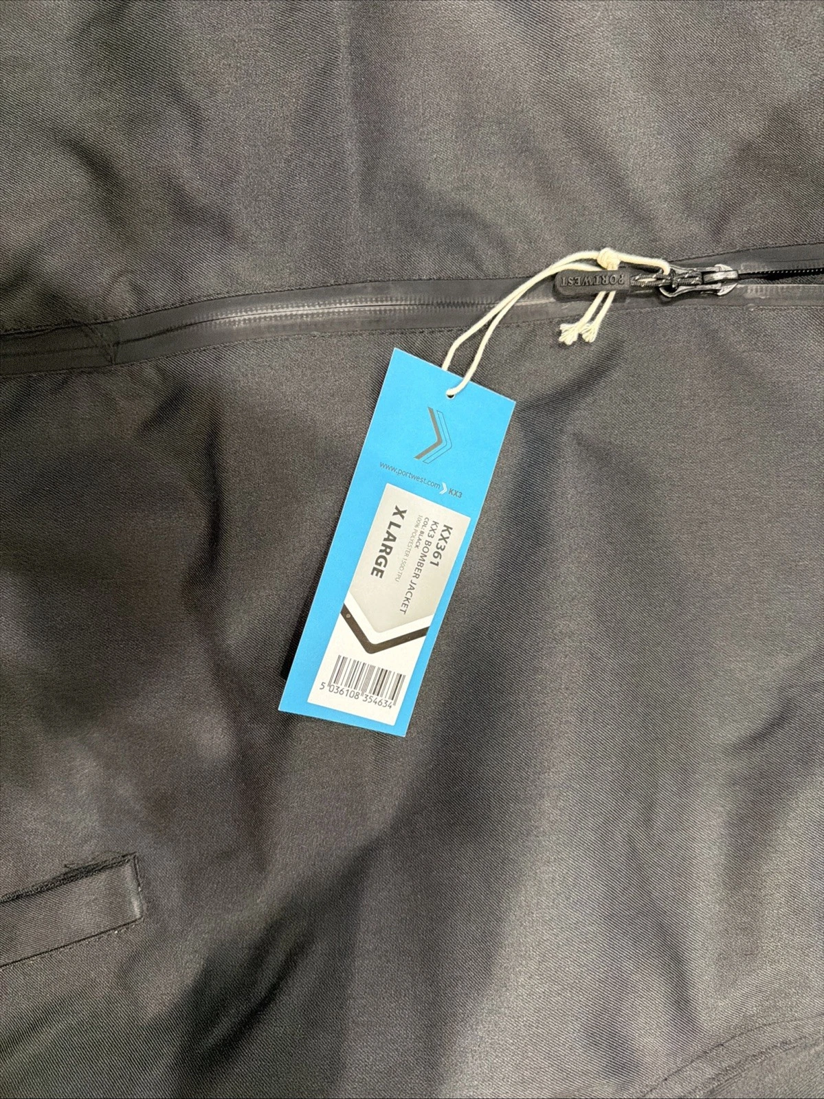 Portwest Men’s Full Zip  Black KS361 Size XL NWT image 4