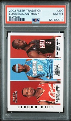 2003-04 Fleer Tradition - Trio Rookie LeBron James, Dwyane Wade