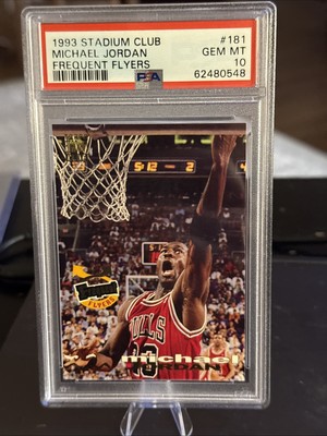 1993 stadium club Michael Jordan frequent flyers #181 PSA 10 | eBay