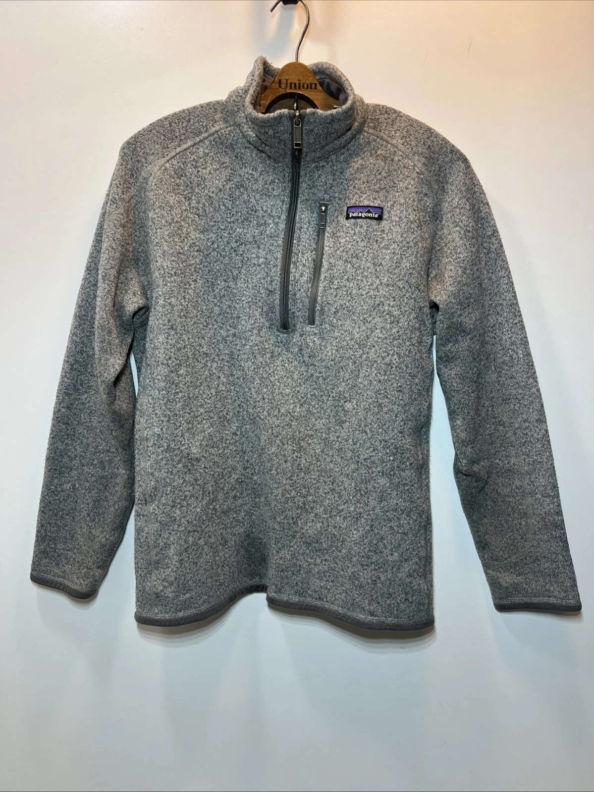 patagonia better sweater fleece quarter zip pullover stonewash sweater