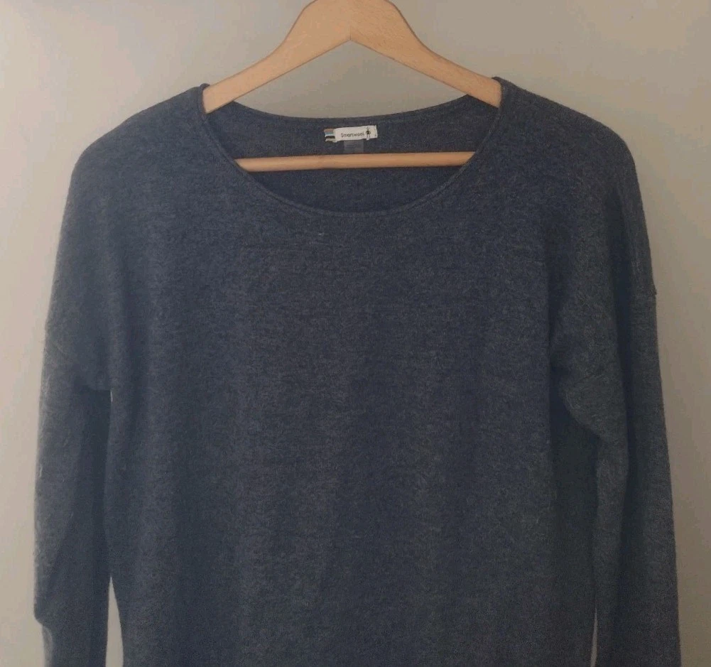 smartwool wool blend curved hem active outdoors sweater