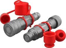 Flat Face ISO 16028 to Ag ISO 5675 Pioneer Style Hydraulic Quick Connect Coupler