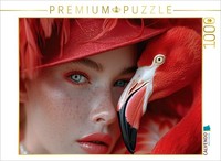 Calvendo Puzzle Red Flamingo | 1000 Pieces, Finished Size 25.2 × 18.9 In (64 × 4