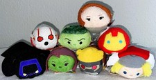 NWT Disney Marvel Thor Widow Ant Man Hulk Hawkeye Tsum Tsums Mini 3.5" Set of 8