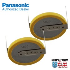 2x CR-2032/HMN 3V Lithium Coin Battery Horz 2 Pins for S-RAM PC CMOS