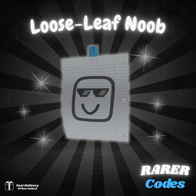 R0BLOX Toy Code - Loose Leaf Noob | Back Accessory | Exclusive