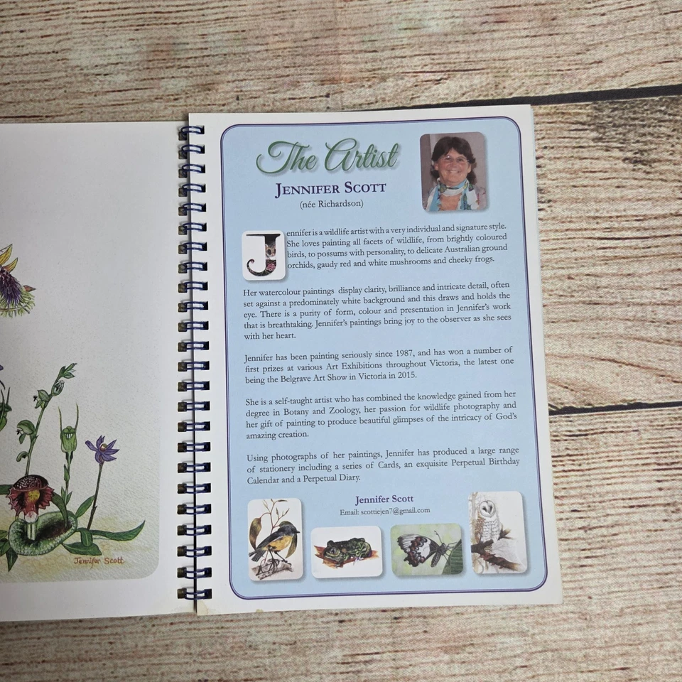 Perpetual Diary by Jennifer Scott (nee Richardson) ~Spiral Bound, Clear Plastic - Image 3 of 4