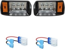Club Car DS LED Headlight Kit with Adapter Factory Style LED Headlight 1993-Up