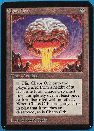 Chaos Orb Alpha NM (Reserved List Vintage MTG Magic Card) (506288) ABUGames - Picture 1 of 2