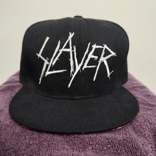 SLAYER Official Authentic Snapback Baseball Cap Hat Scratchy Logo Rare Item