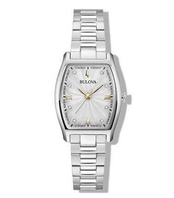 Bulova Women's Tank 26mm Quartz Diamond Watch 96P232
