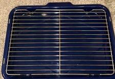 Wolf Blue Enamel Premier Professional Broiler Pan | Original Wolf 18.5”X 14.25”