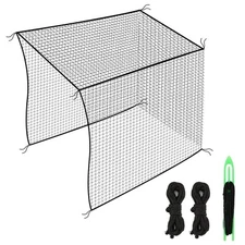 10x10x10ft Baseball Batting Cage with Installation Tool and Rope, Heavy Duty ...
