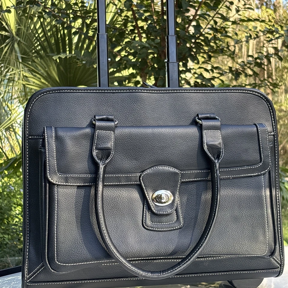 SAMSONITE Bolsa con Ruedas Maletín Maleta de Transporte Viaje Laptop Autobús. ¡Guapo!��  Foto 4 de 4