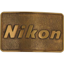 New Brass Nikon F4 35mm Film Manual Camera 70s Photographer Vintage Belt Buckle