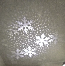Christmas Tree Topper Projector Snowflake Christmas Tree  Lights Up Ceiling