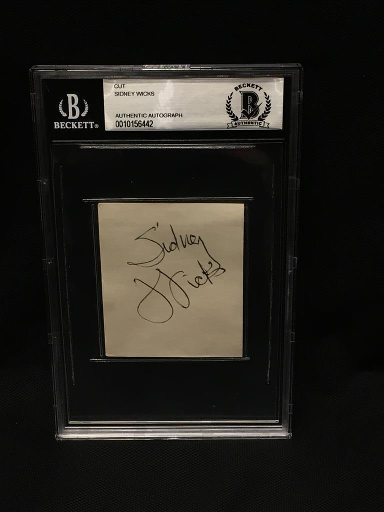 Sidney Wicks Autographed New products Clearance SALE! Limited time! world's highest quality popular Signed 3x4 Cut BECKETT Celtics Blazers